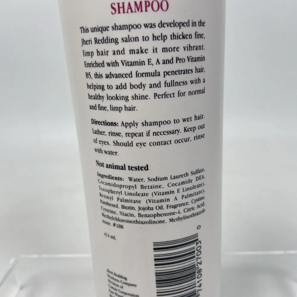 Jheri Redding Vitamin Therapy Thickening Shampoo Pro Vitamin B E A 14 Fl Oz VTG